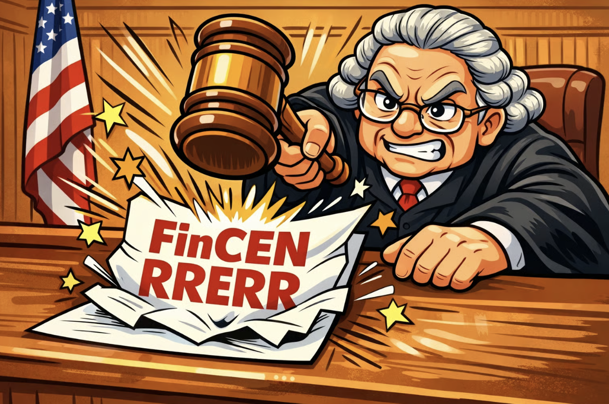 Depiction of Judge Ruling Against FinCEN RRERR