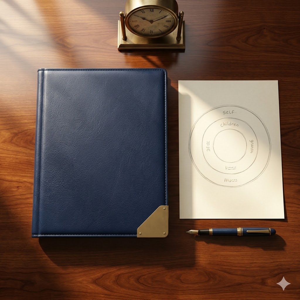A book and pad of paper detailing a Florida Dynasty Trust