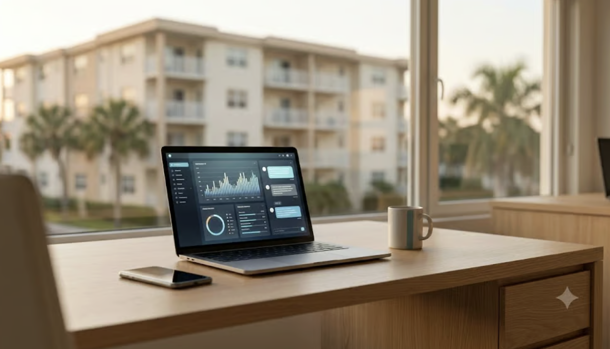 Computer showing Asset Protection research for Florida Second Home