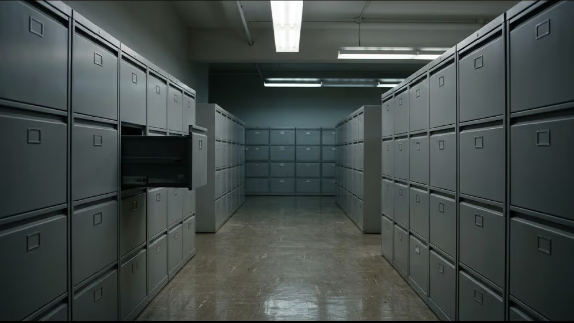 File Cabinet Storage Room with LLC documents
